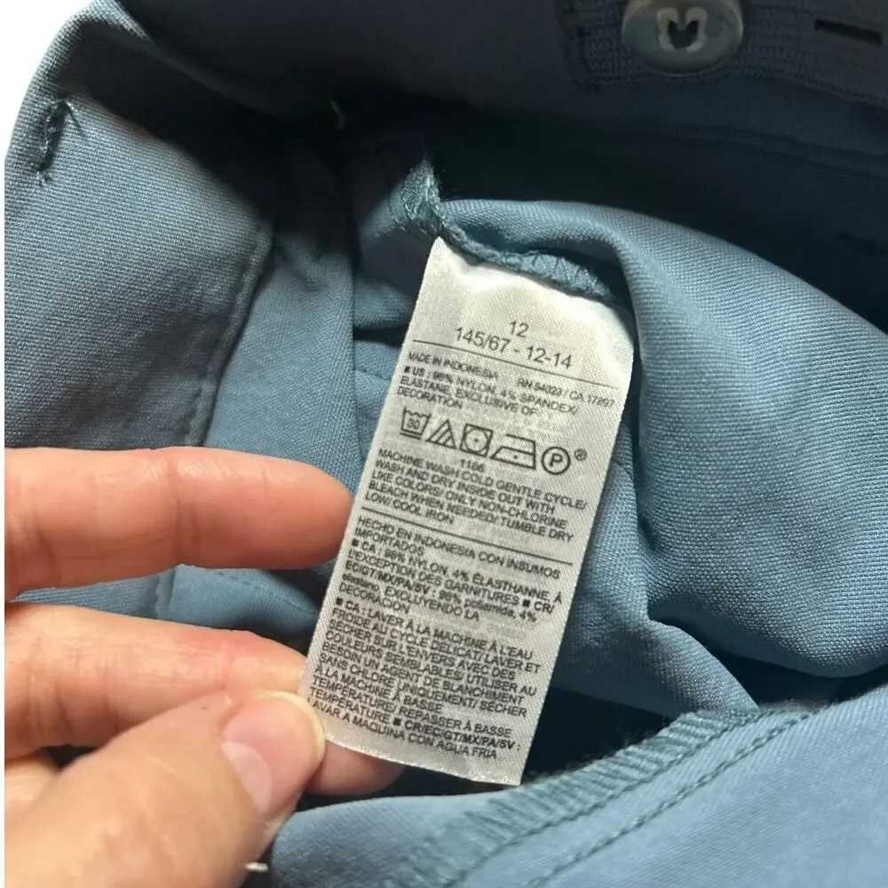 NWT Old Navy Boys Wow Straight Carpenter Pants Blue Double Knee Size 12